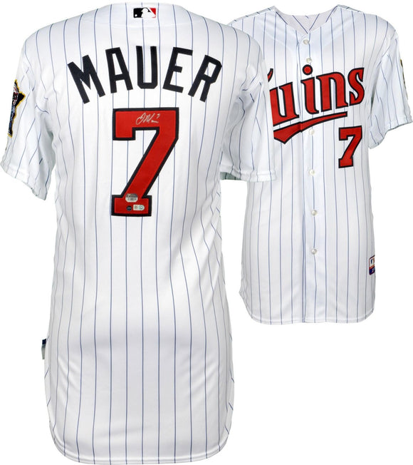 Joe Mauer Signed Autographed Minnesota Twins Baseball Jersey (Fanatics COA)