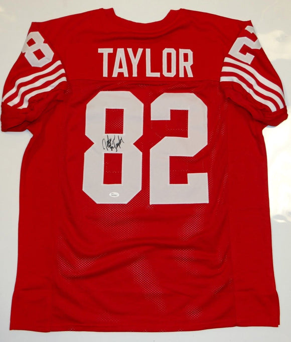 John Taylor Signed Autographed San Francisco 49ers Football Jersey (JSA COA)