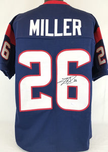 Lamar Miller Signed Autographed Houston Texans Football Jersey (JSA COA)