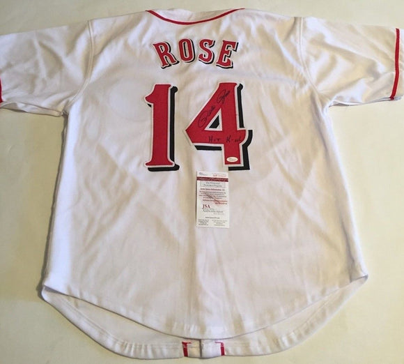 Pete Rose Signed Autographed Cincinnati Reds Baseball Jersey (JSA COA)