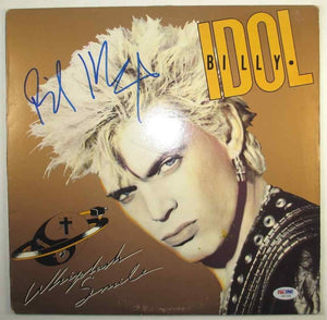 Billy Idol Signed Autographed "Whiplash Smile" Record Album (PSA/DNA COA)