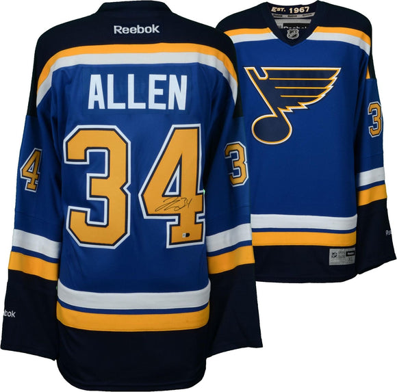 Jake Allen Signed Autographed St. Louis Blues Hockey Jersey (Fanatics COA)