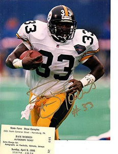 Bam Morris Signed Autographed Glossy 8x10 Photo Pittsburgh Steelers (SA COA)