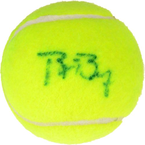 Bjorn Borg Signed Autographed Yellow Tennis Ball (Fanatics COA)