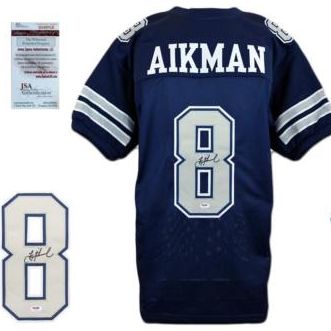 Troy Aikman Signed Autographed Dallas Cowboys Football Jersey (JSA COA)