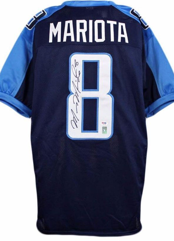 Marcus Mariota Signed Autographed Tennessee Titans Football Jersey (JSA COA)