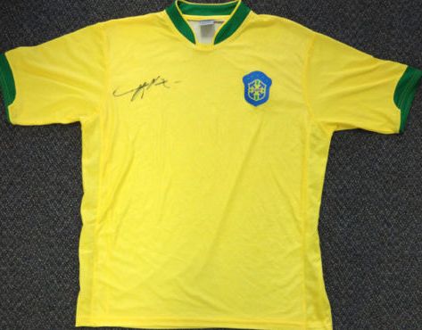 Kaka Signed Autographed Brazil Soccer Jersey (PSA/DNA COA)