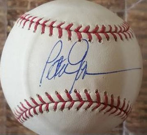 Peter Gammons Signed Autographed Official Major League OML Baseball (SA COA)