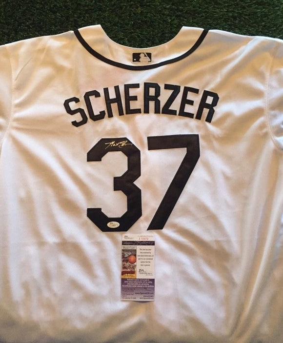 Max Scherzer Signed Autographed Detroit Tigers Baseball Jersey (JSA COA)