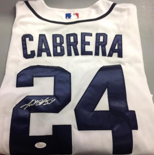 Miguel Cabrera Signed Autographed Detroit Tigers Baseball Jersey (JSA COA)