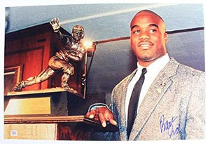 Rashaan Salaam Signed Autographed Glossy Heisman Trophy 14x18 Photo (AutographReference COA)