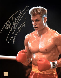Dolph Lundgren Signed Autographed "Ivan Drago" Rocky Glossy 11x14 Photo (ASI COA)