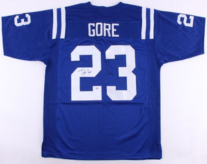 Frank Gore Signed Autographed Indianapolis Colts Football Jersey (JSA COA)