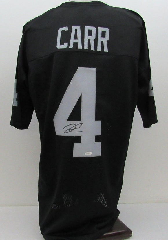 Derek Carr Signed Autographed Oakland Raiders Football Jersey (JSA COA)