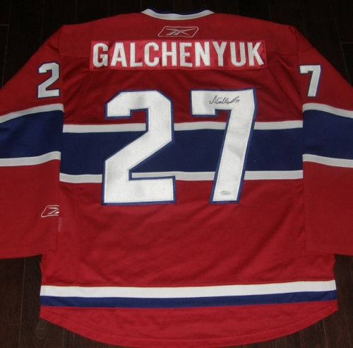 Alex Galchenyuk Signed Autographed Montreal Canadiens Hockey Jersey (JSA COA)