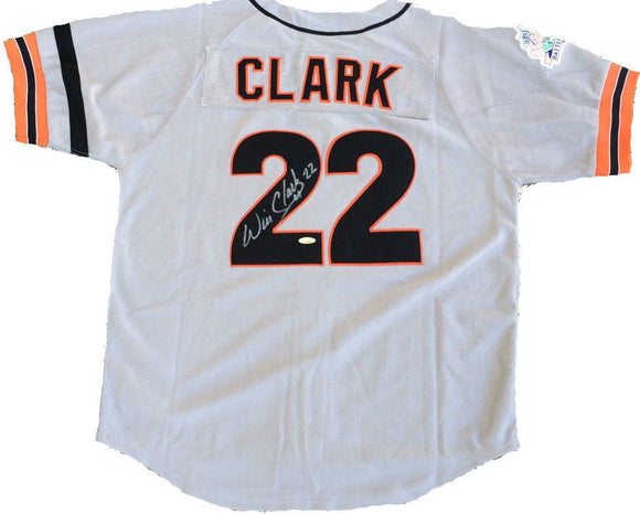 Will Clark Signed Autographed San Francisco Giants Baseball Jersey (MLB Authenticated)