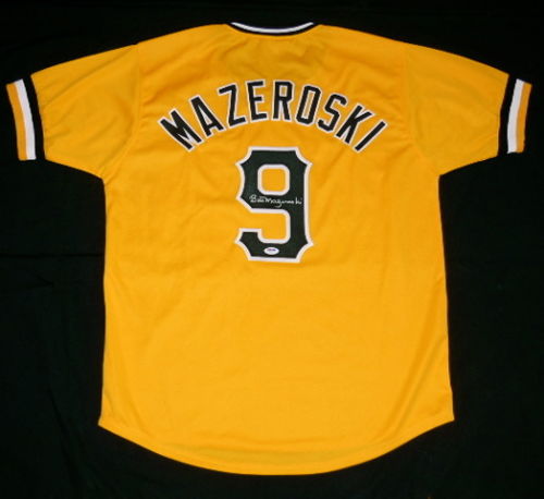 Bill Mazeroski Signed Autographed Pittsburgh Pirates Baseball Jersey (JSA COA)