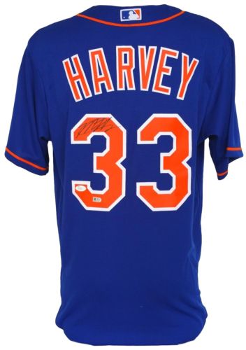 Matt Harvey Signed Autographed New York Mets Baseball Jersey (JSA COA)