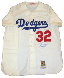 Sandy Koufax Signed Autographed Los Angeles Dodgers Jersey With 6/24/55 Inscription (Online Authentics COA)