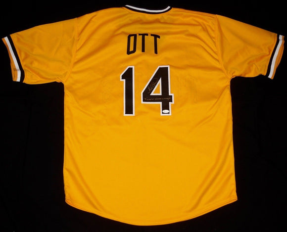 Ed Ott Signed Autographed Pittsburgh Pirates Baseball Jersey (JSA COA)