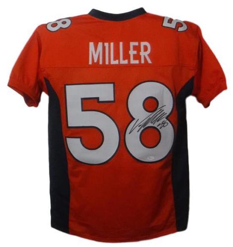 Von Miller Signed Autographed Denver Broncos Football Jersey (JSA COA)