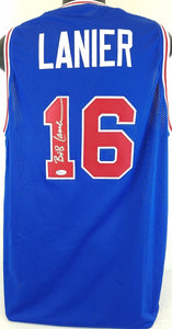 Bob Lanier Signed Autographed Detroit Pistons Basketball Jersey (JSA COA)