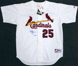 Mark McGwire Signed Autographed St. Louis Cardinals Baseball Jersey (Steiner COA)