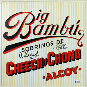 Cheech Marin & Tommy Chong Signed Autographed "Big Bambu" Record Album (Beckett COA)