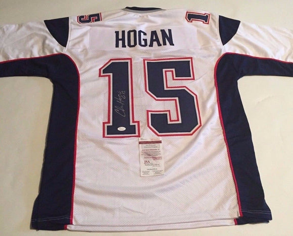 Chris Hogan Signed Autographed New England Patriots Football Jersey (JSA COA)
