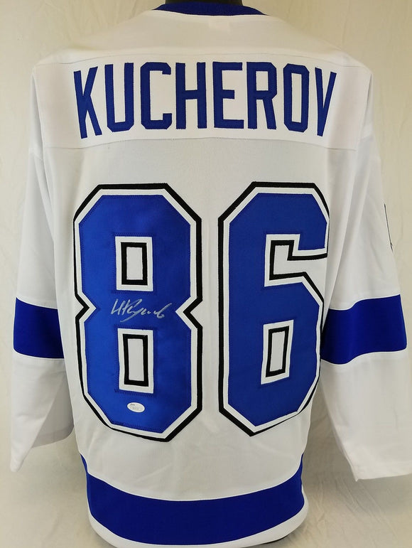 Nikita Kucherov Signed Autographed Tampa Bay Lightning Hockey Jersey (JSA COA)