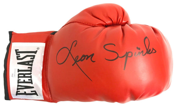 Leon Spinks Signed Autographed Everlast Boxing Glove (JSA COA)