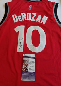 Demar DeRozan Signed Autographed Toronto Raptors Basketball Jersey (JSA COA)
