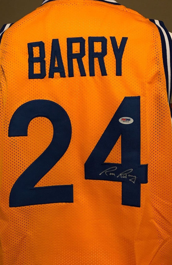 Rick Barry Signed Autographed Golden State Warriors Basketball Jersey (JSA COA)