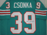 Larry Csonka Signed Autographed Miami Dolphins Football Jersey (JSA COA)