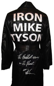 Mike Tyson Signed Autographed "The Baddest Man On The Planet" Iron Mike Tyson Boxing Robe (ASI COA)