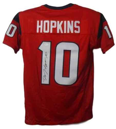 DeAndre Hopkins Signed Autographed Houston Texans Football Jersey (JSA COA)