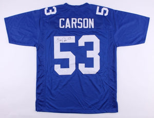 Harry Carson Signed Autographed New York Giants Football Jersey (JSA COA)