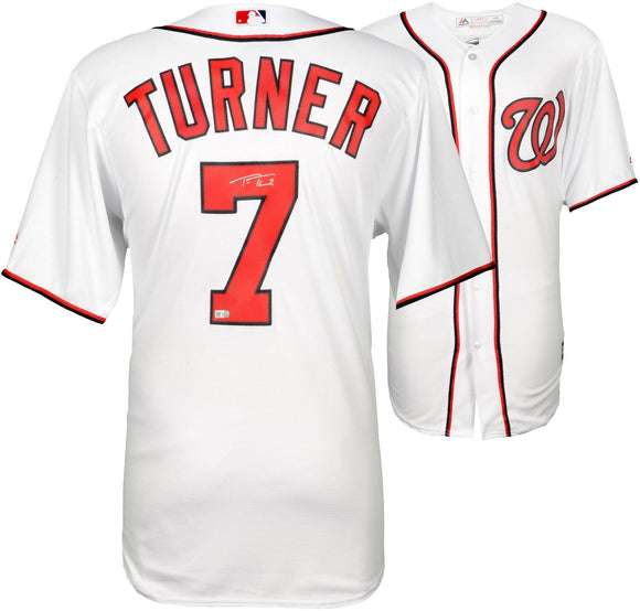 Trea Turner Signed Autographed Washington Nationals Baseball Jersey (MLB Authenticated)
