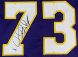 Dennis Rodman Signed Autographed Los Angeles Lakers Basketball Jersey (TriStar COA)