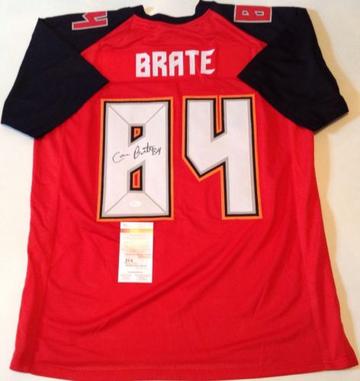 Cameron Brate Signed Autographed Tampa Bay Buccaneers Football Jersey (JSA COA)