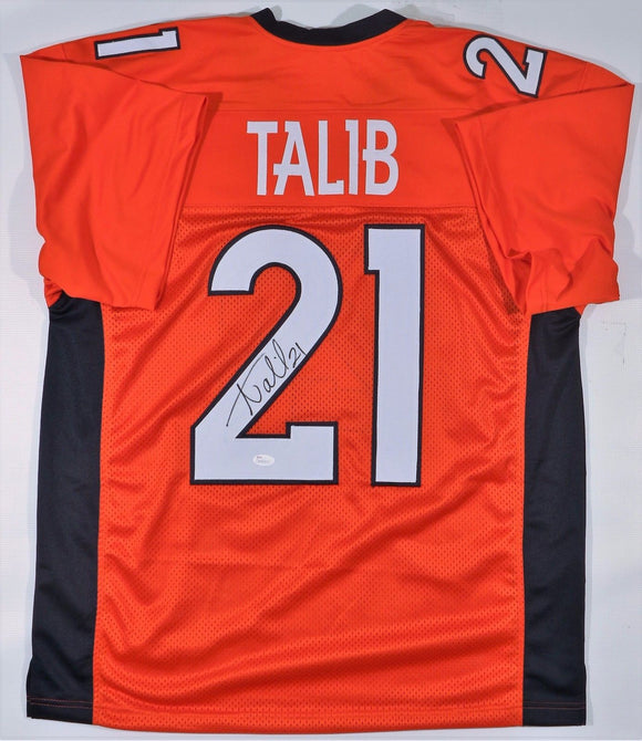 Aqib Talib Signed Autographed Denver Broncos Football Jersey (JSA COA)