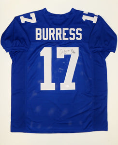 Plaxico Burress Signed Autographed New York Giants Football Jersey (JSA COA)