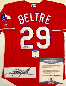 Adrian Beltre Signed Autographed Texas Rangers Baseball Jersey (Beckett COA)