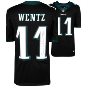 Carson Wentz Signed Autographed Philadelphia Eagles Football Jersey (Fanatics COA)