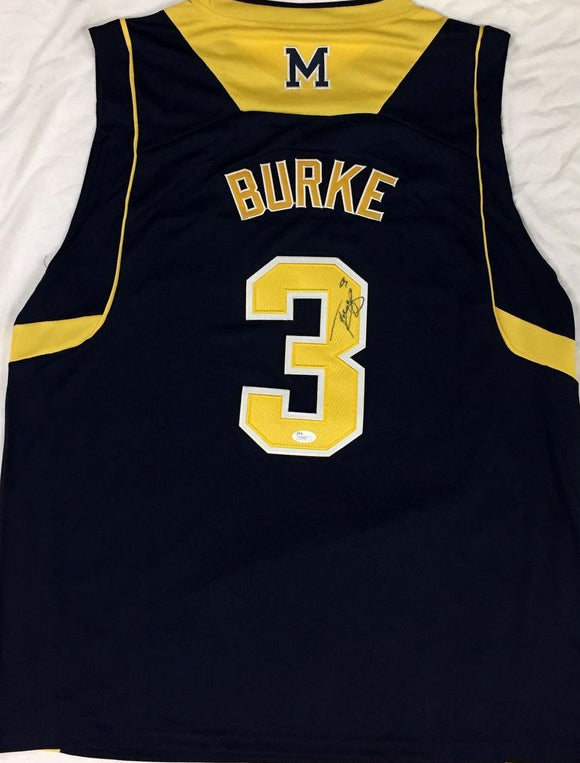 Trey Burke Signed Autographed Michigan Wolverines Basketball Jersey (JSA COA)