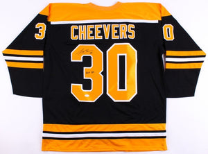 Gerry Cheevers Signed Autographed Boston Bruins Hockey Jersey (JSA COA)