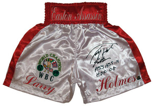 Larry Holmes Signed Autographed Boxing Trunks (ASI COA)