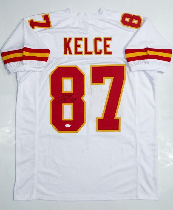 Travis Kelce Signed Autographed Kansas City Chiefs Football Jersey (JSA COA)