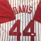 Eric Davis Signed Autographed Cincinnati Reds Baseball Jersey (JSA COA)