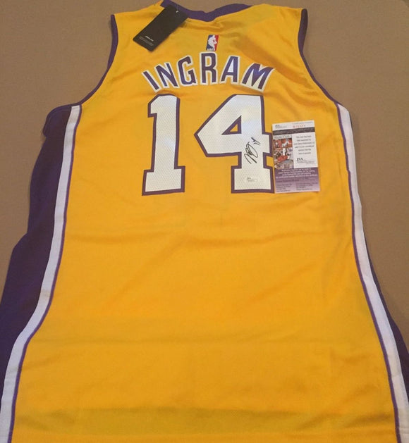 Brandon Ingram Signed Autographed Los Angeles Lakers Basketball Jersey (JSA COA)